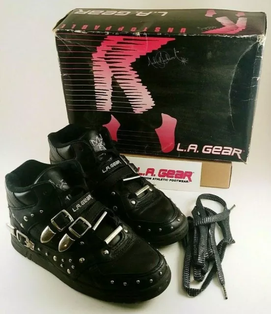 90S BLACK LA Gear Michael Jackson BILLIE JEAN Sneakers Women s Size 4US 229.51 PicClick UK