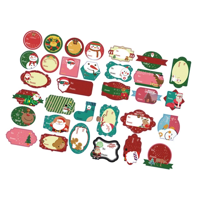 6 Sets Festival Präsentiert Label Selbstklebende Weihnachten Geschenk Tags