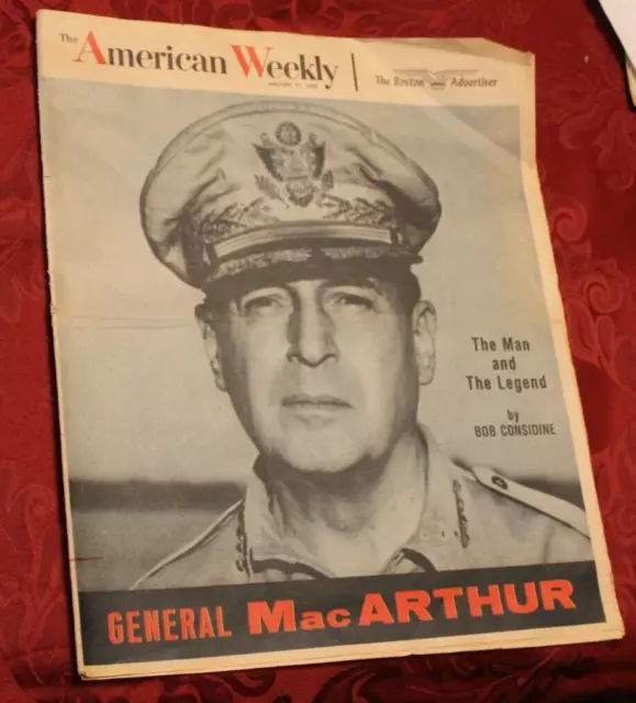 The American Weekly ~ Boston Advertiser ~ January 27, 1963 ~ MacArthur