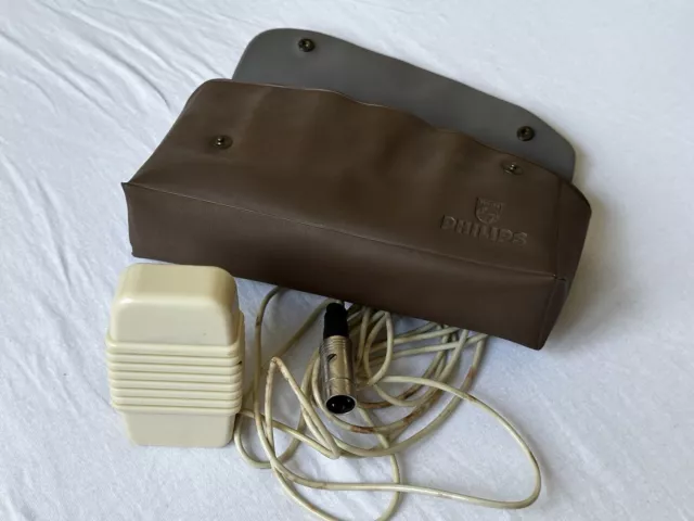 Mikrofon Philips EL 6100/02 - Piezoelektrisch - VINTAGE - ca. 1953 - inkl Tasche