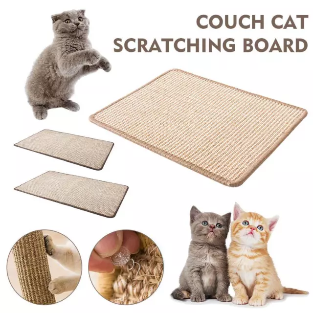 Natural Sisal Pet Cat Scratcher Mat Scratching Play P✨ Claw Scratch I4D6 I6I5
