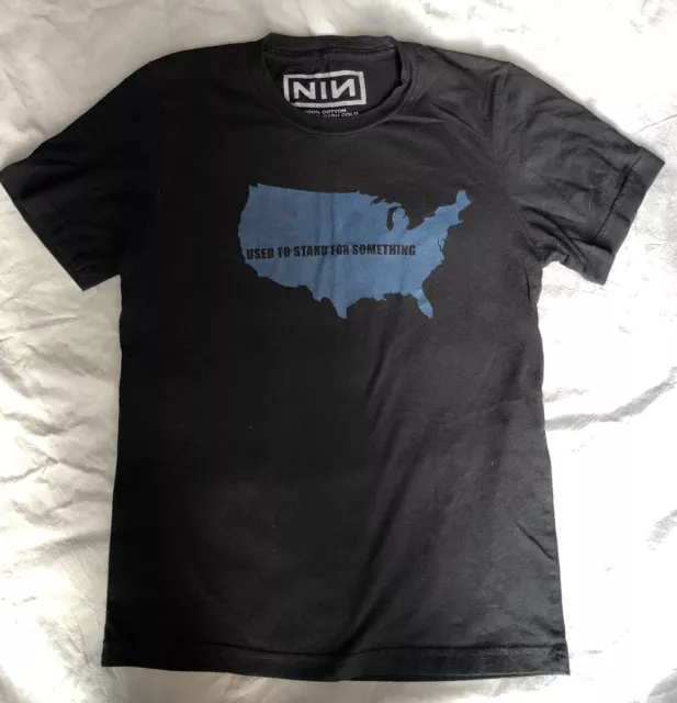 Nine Inch Nails NIN Used To Stand For Something USA T-Shirt Black Womens Small