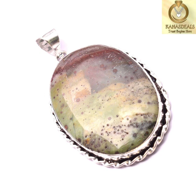 Peanut Jasper Plated Pendant Awesome Jewellery 14 GM Value-Priced @1.99-67920