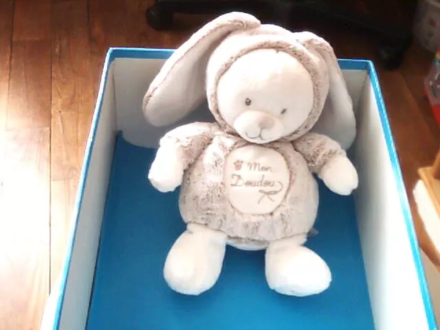 Doudou 5961 / Peluche Ours Deguise En Lepin "Nicotoy Simba Toys"Blanc/Brun Chine