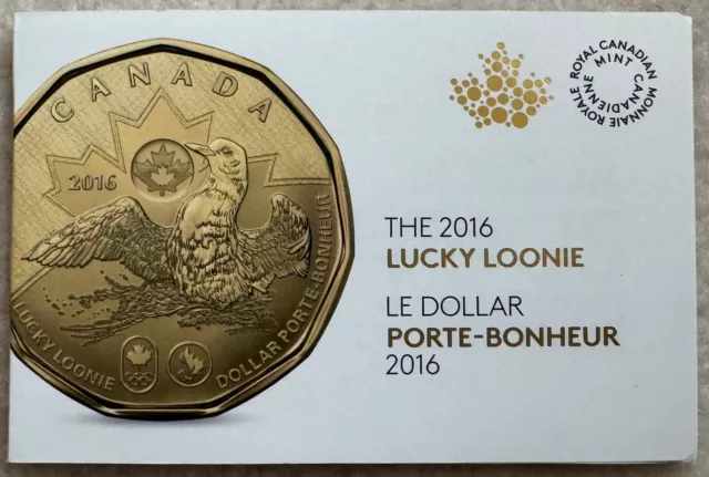 Canada 2016 $1 Coin Lucky Loonie 5 Pack Royal Canadian Mint