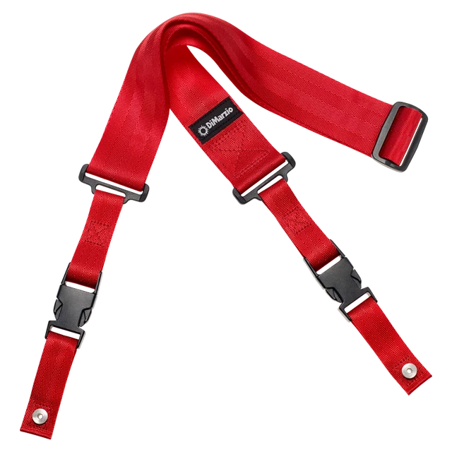 DiMarzio DD2200RD Cliplock Guitar Strap - Red