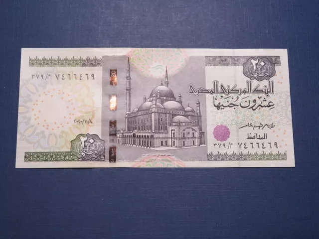 Ägypten Banknote 20 Pounds 2020 kassenfrisch (UNC) Polymer