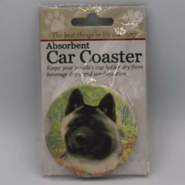 Super Absorbent Car Coaster - Dog - Akita