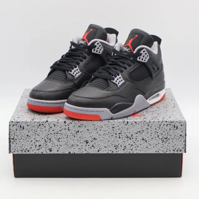 FV5029-006 Nike Air Jordan 4 Retro Bred Reimagined Cement Grey Red (Men's)