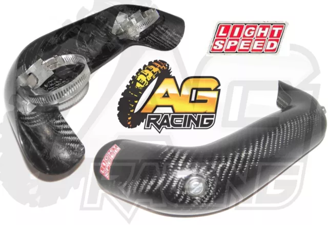 LightSpeed Carbon Fibre Exhaust Roost Guard For Honda CRF 450R 09-12 Motocross