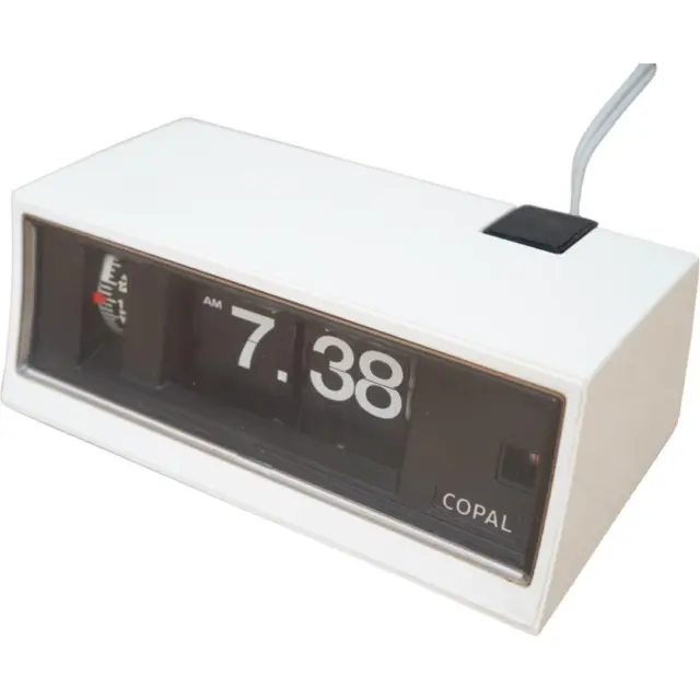 COPAL JAPAN Flip digital alarm Clock RP-200 VINTAGE Space Age mid century 1970s