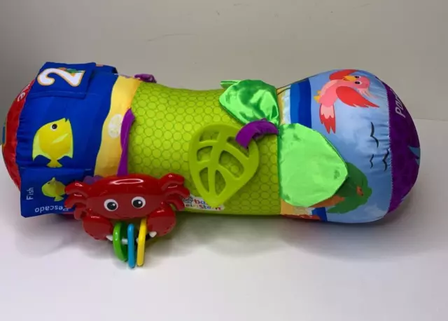 Baby Einstein Rhythm Reef Pillow Prop Toy Roll Tummy Time Activity Musical Crab