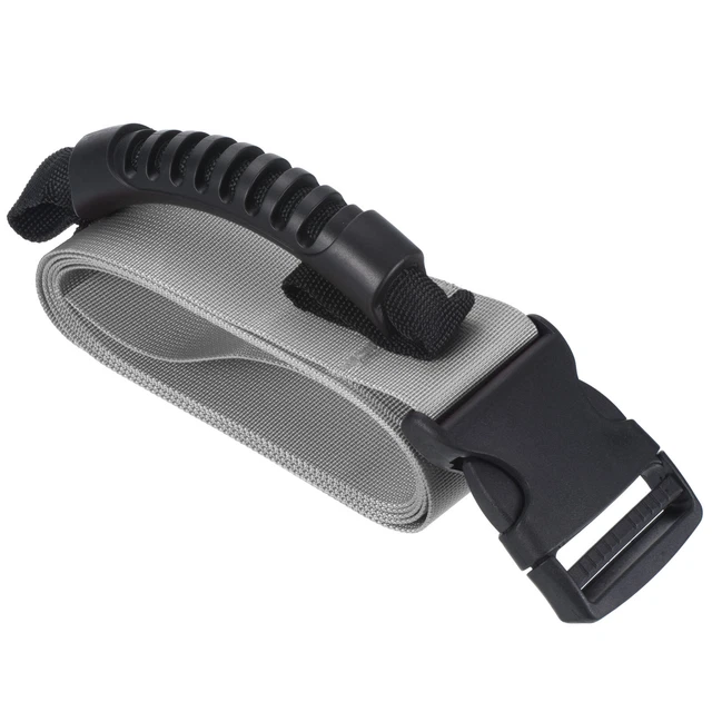 Carrying Strap with Handle, Adjustable Nylon Belt for Moving Boxes, Gray