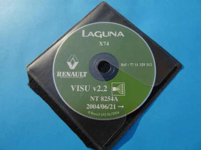 Revue technique électrique  RENAULT LAGUNA X74 NT 8254A VISU CD original RENAULT