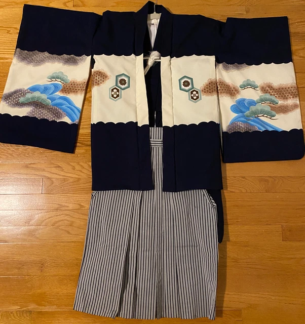 JAPANESE KIMONO / BOYS KIMONO SET for 5-7 yr old - Shichigosan Festa