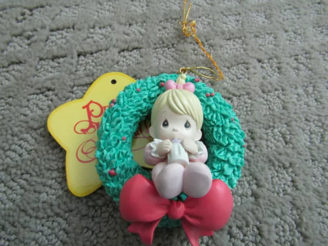 Precious Moments Ornament-Girl babys first christmas