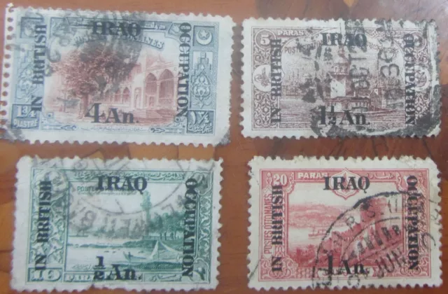 1918 British Iraq X4 Used