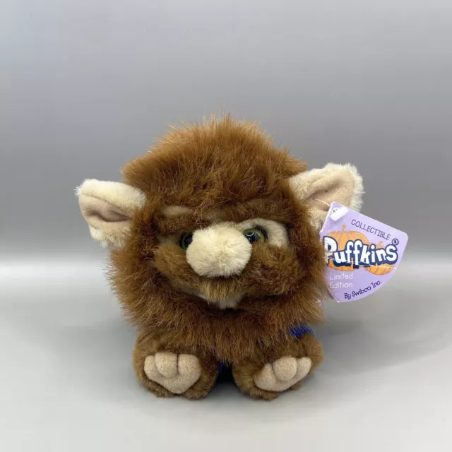 Vintage Puffkins Limited Edition Halloween "Wolfgang" Werewolf Plush Y2K 2000 5"