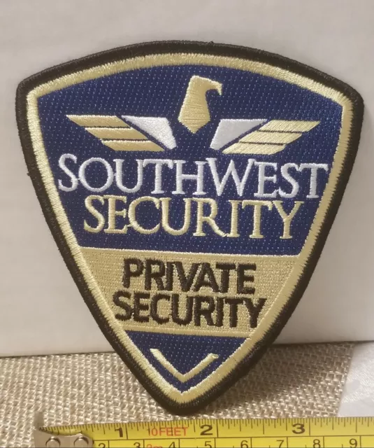 Southwest Security Private Security Shoulder Patch. 100% Embroidered. Collectors