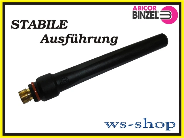 Brennerkappe lang für WIG TIG Brenner SR WP WK 17 18 26 Abicor BINZEL  "STABIL"