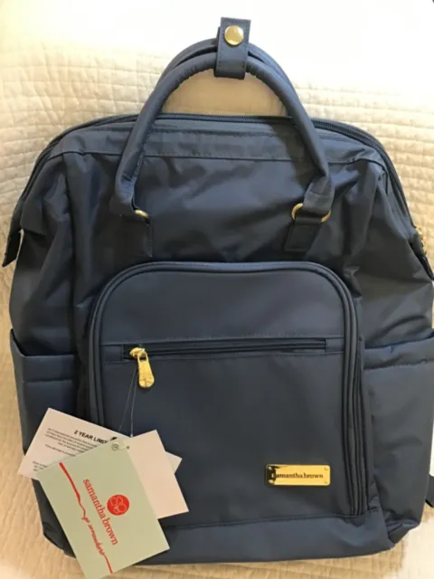 Samantha Brown To Go Travel Backpack Bravo Blue