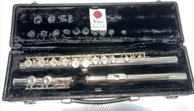 VINTAGE VITO 111R FLUTE w CASE Musical Instrument Made in Japan