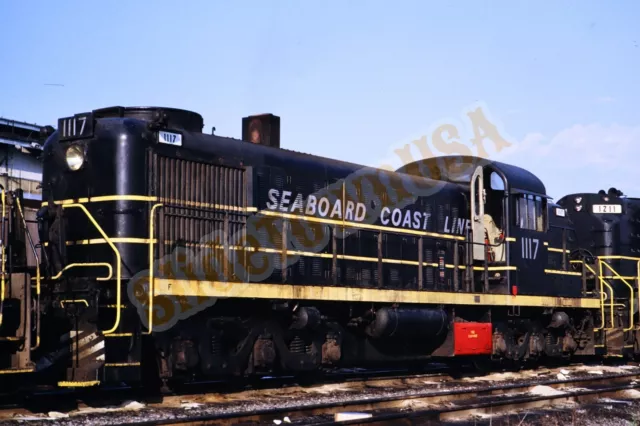 Vtg 1971 Train Slide 1117 SCL Seaboard Coast Line Railroad X3M074