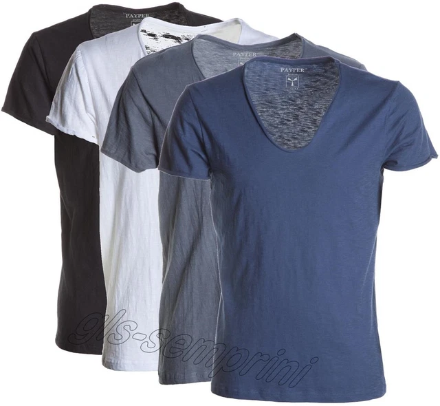 T-Shirt Maniche Corte Payper Illegal Maglietta Uomo Cotone Collo Tipo Moicano