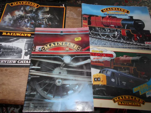 Mainline Model Railway catalogues by Palitoy scale 00 gauge each catalogue £2.85