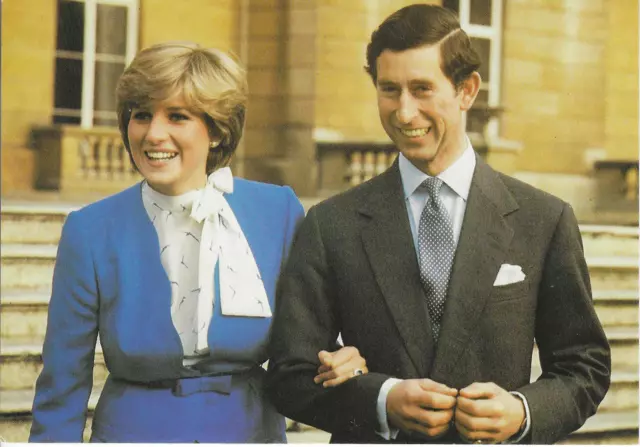 Vintage Postcard The Marriage of Princess Diana Spencer Prince Charles UNP 1981