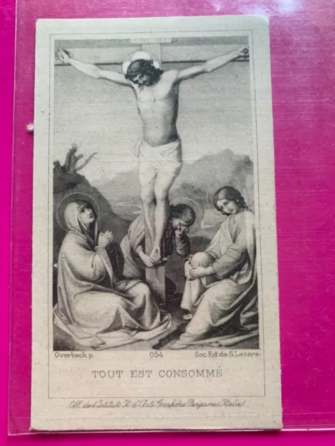 Santino Holy Card Del 900, Tout Est Consommé - Rif. 11230