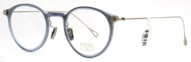 EYEVAN 7285 417 2101 Light Blue Unisex Round Full Rim Eyeglasses 46-22-145 B:39