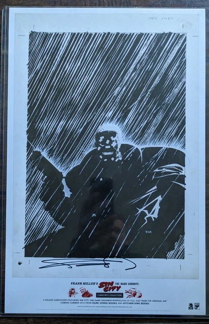 Sin City The Hard Goodbye Print Signed Frank Miller