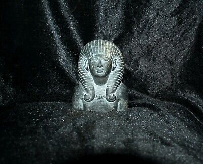 Unique Hand Carved Granite Bust Statue of Ancient Egyptian Queen Nefert II