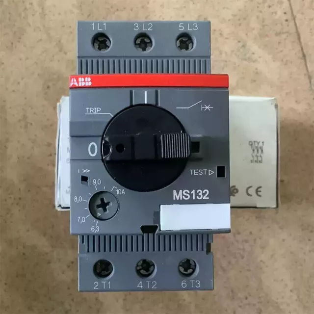 1pc Abb MS132-10 1SAM350000R1010 Manual Starter 6.3-10a Amp 5hp