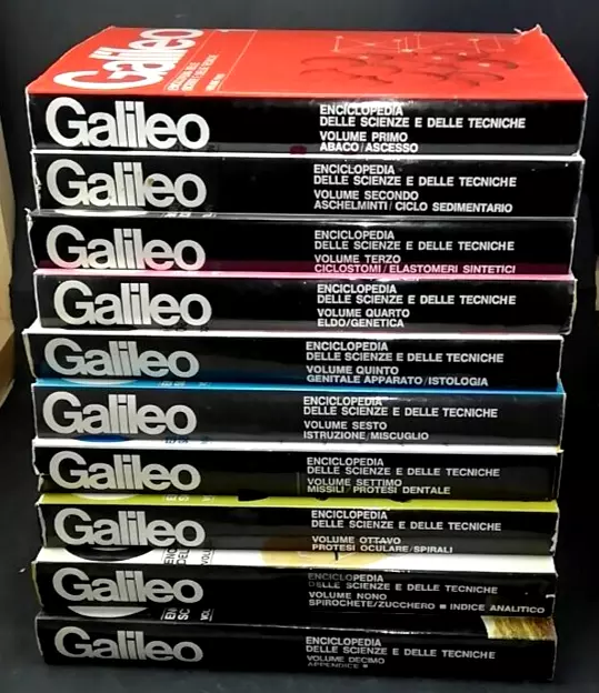Galileo Enciclopedia Delle Scienze E Delle Tecniche 10 Volumi Completa