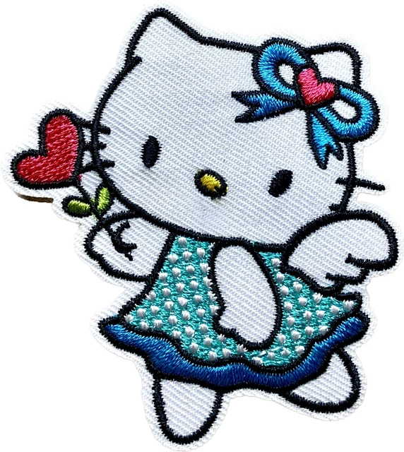 Sanrio Adhesive Patch - Hello Kitty Heart Fairy Angel, 2.5” - US SELLER