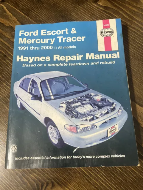 Haynes 36020 Repair Service Manual For 1991-2000 Ford Escort & Mercury Tracer