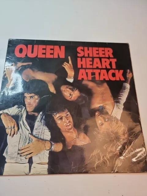 Queen Sheer Heart Attack -3U -4U LP Album Vinyl Record 1974 EMC 3061 EMI -