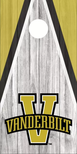 Vanderbilt (2PCS) Cornhole Board Wraps Decals Vinyl Sticker