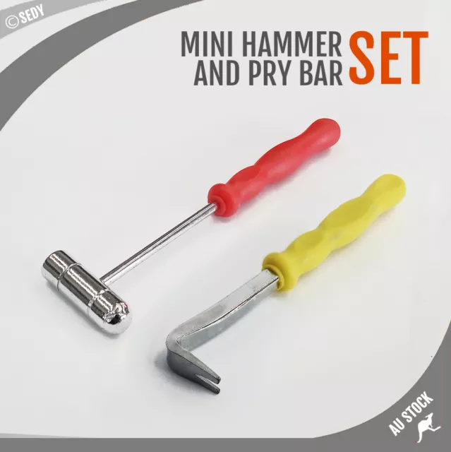 Mini Hammer Pry Bar Set Precision Hammer Prybar Crowbar Precising Repair Tool