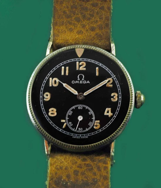 OROLOGIO VINTAGE PRIMA Guerra Mondiale Trench Militare Marchiato Argento 925 con Cinturino