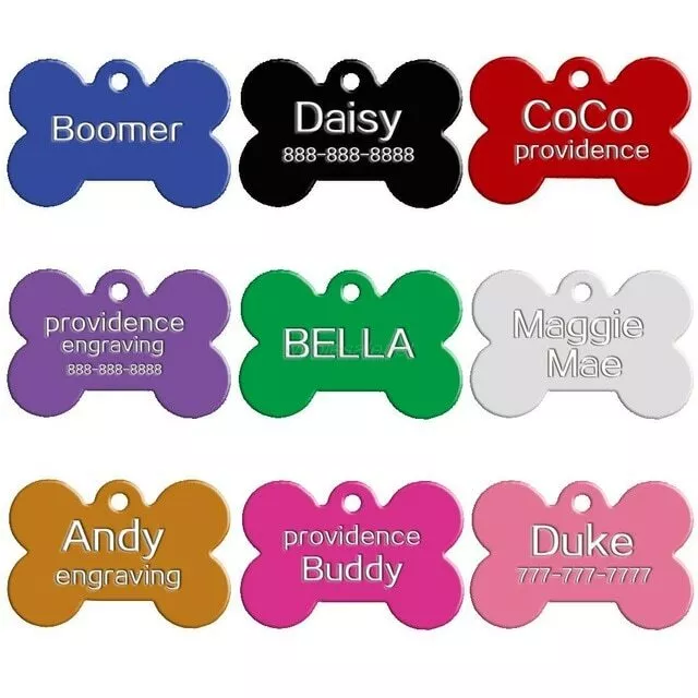 Dog Tag Engraved / Dog/Cat Id Name Tag Disc Personalised Pet Id Identity Tag