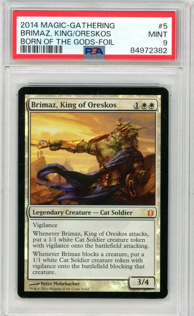 Brimaz, King of Oreskos 1x FOIL BNG MTG Born of the Gods Mythic MINT white Brimaz, King of Oreskos 1x FOIL BNG MTG Born of the Gods Mythic MINT white