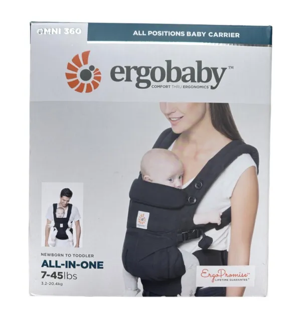 *NEW* Ergobaby Omni 360 All-in-One Baby Carrier - Onyx Black