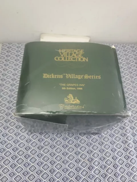 Dept 56 Heritage Dickens' Village Series "The Grapes Inn" 5th Edition 1996