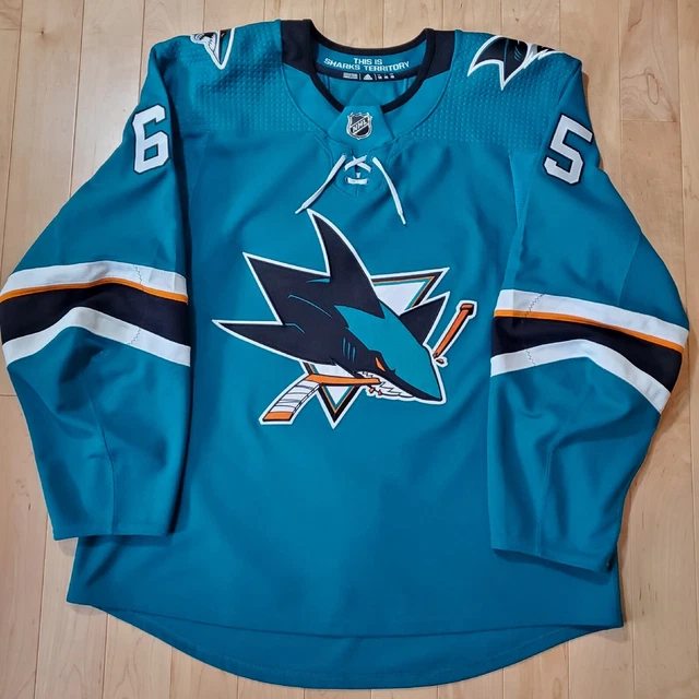 OWEN NOLAN SAN JOSE SHARKS AUTHENTIC NIKE NHL GAME JERSEY SIZE 52