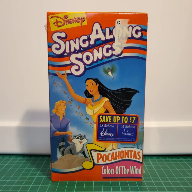 DISNEY'S SING ALONG Songs Pocahontas Colors of the Wind (VHS, 1995