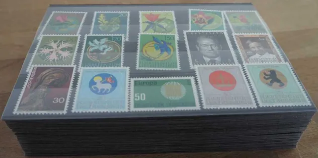 1970 Liechtenstein; 50 vintages without block 8 mint/MNH, ME 775,-
