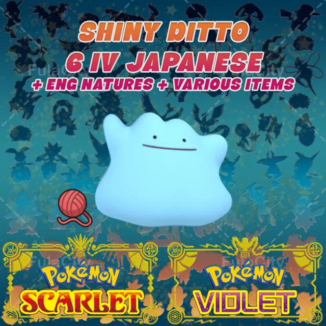 Ditto Japonés  Pokemon Escarlata Violeta  6 Iv (Cualquier Naturaleza) + Artículos/Eng Masuda
